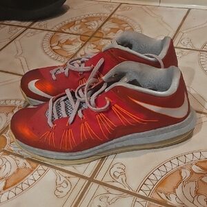 Nike Red and Gray Men's Sneakers